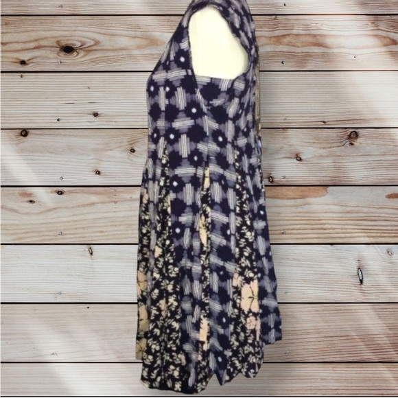 MaEVe Floral Panel Indigia Swing Midi Dress Anthropologie Small VGUC - Picture 5 of 16